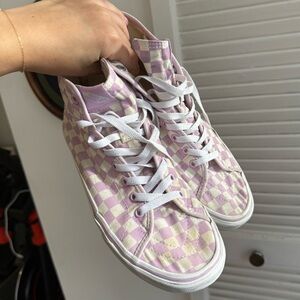 Vans Sk8-Hi in Pink Checkerboard